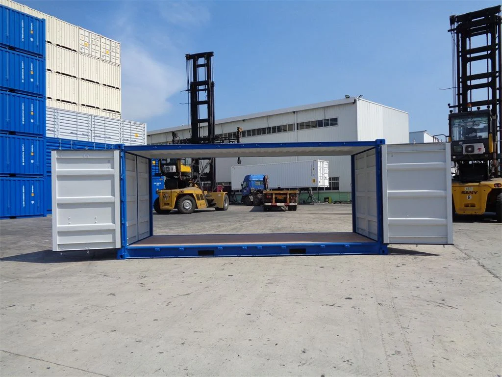Contentor marítimo de 20 pés com porta dupla (lateral aberta) - Image 2